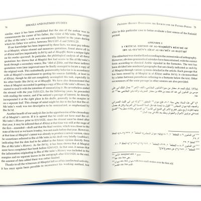 Pages from Ismaili and Fatimid Studies in Honor of Paul E. Walker, showing combined Arabic and Roman scripts