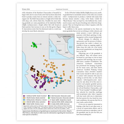 Mexican goodeids map as published