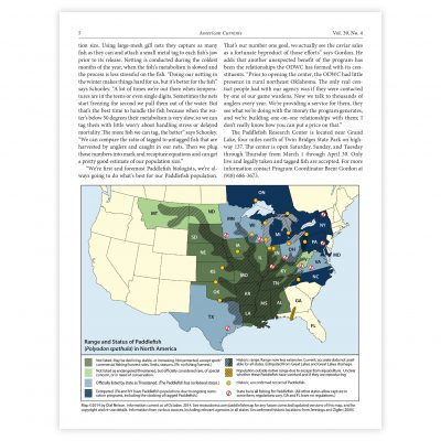 Paddlefish map as published